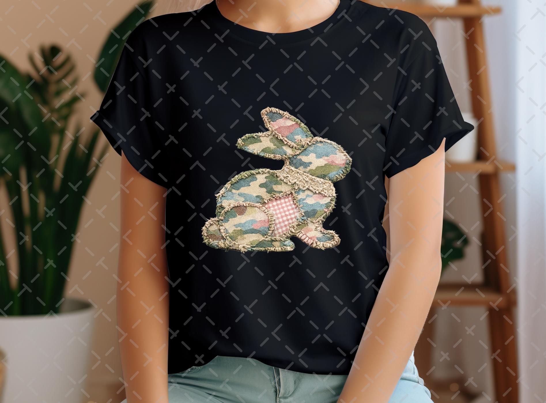 What Bunny Rabbit Camaflouges Camo Bunny PNG, Retro Patchwork Rabbit Sublimation, Easter, Camouflage ...