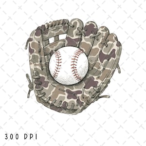 Béisbol camuflaje PNG, Guante de béisbol camuflaje PNG, Sublimación de caza camuflaje, Diseño de camiseta camuflaje, Caza de patos PNG, Descarga digital