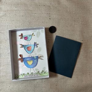 Caja de tarjeta de regalo pintada a mano con imán