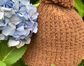 berretta monocroma in fibra di alpaca