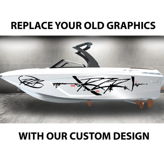 Tige RZR Boat Vinyl Graphics Kit, Multiple Colors Including