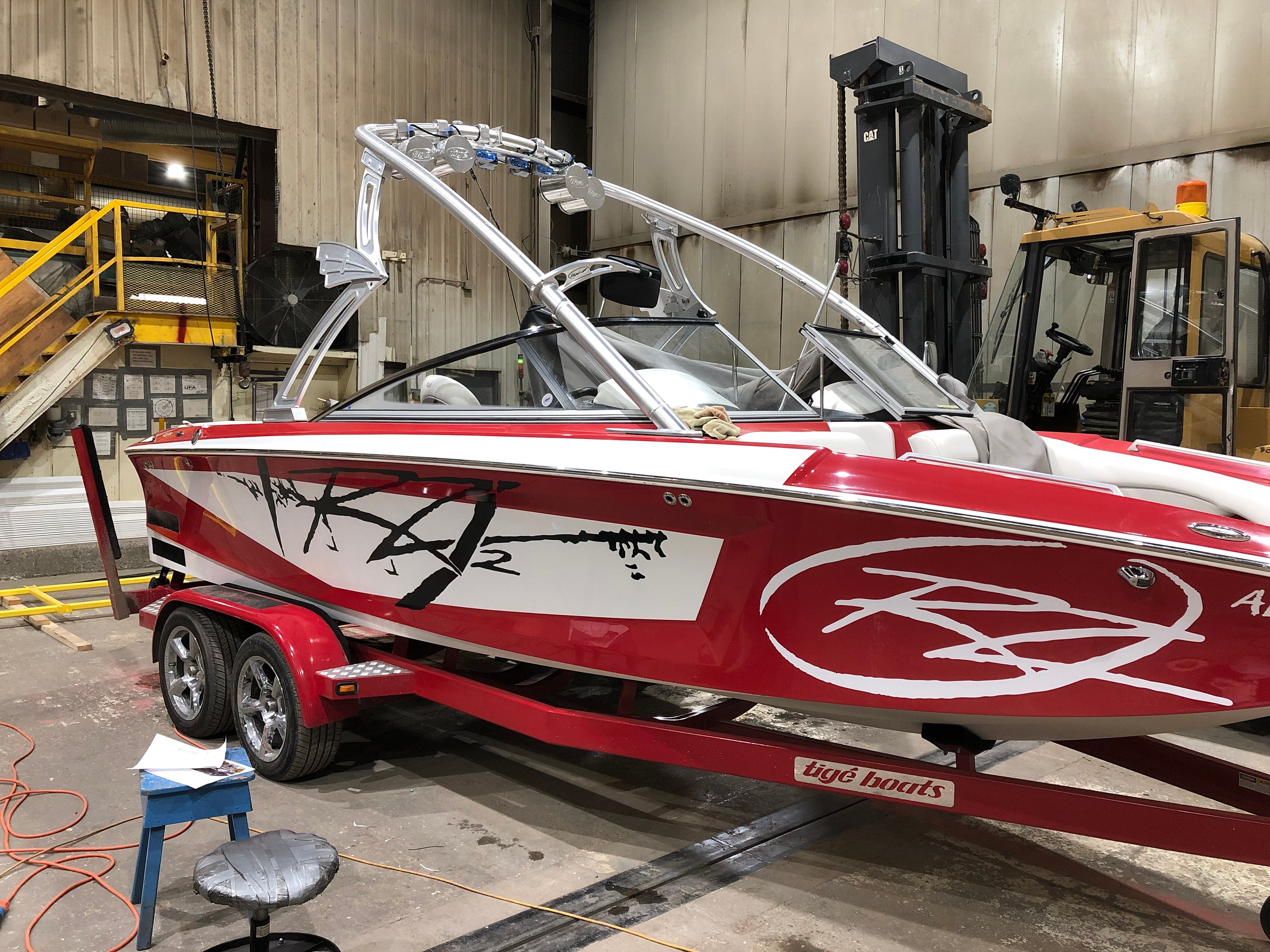 Tige RZ2 Vinyl Graphic Kit for Tige Ski Boats. Multiple Color Options