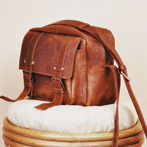 Bolso bandolera de Piel Verdadera para Hombre Bolso unisex