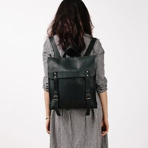 Sac à dos en cuir - Sac à dos prêt pour l'université pour femme