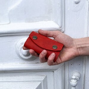 Leather key case Key holder wallet Leather key holder image 2