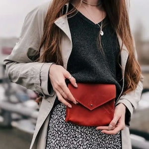 Leren heuptasje voor dames Heuptasje Slingbag voor dames