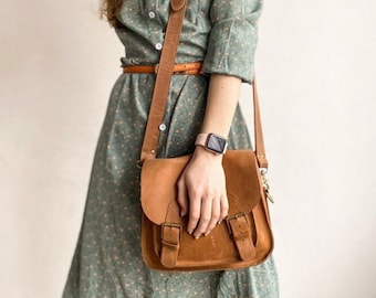 Monogrammed crossbody purse Satchel bag Messenger bag Shoulder bag Crossbody bag womens Satchel purse Personalised leather bag