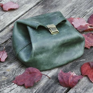 Leather makeup bag organizer Leather toiletry bag women