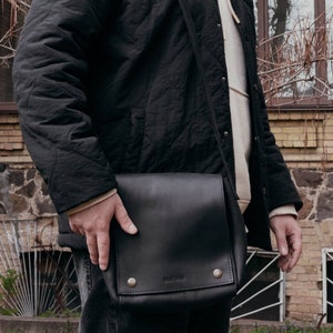 Sac à bandoulière noir petit sac en cuir petit sac à bandoulière