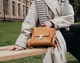 Small leather purse mini crossbody bag leather bag women