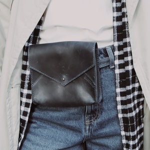 Leather fanny pack sling bag for women bridesmaid gifts bag