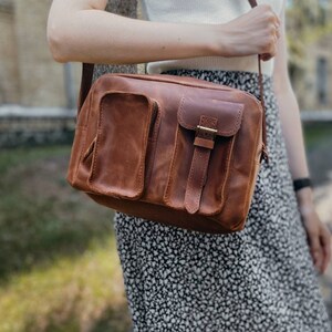 Sac à bandoulière en cuir femme sac messager femme sac à main en cuir petit sac en cuir