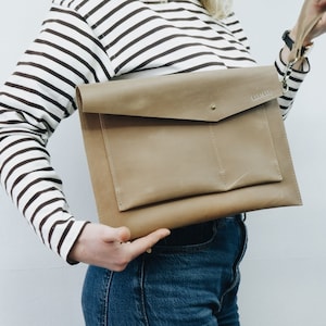 MacBook air case MacBook hoes Leren laptoptas Laptophoes