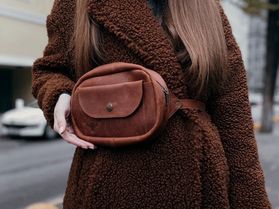 Minimalist Leather Belt Bag Small Belt Bag for Women Sling Bag Small Leather Purse Etsy