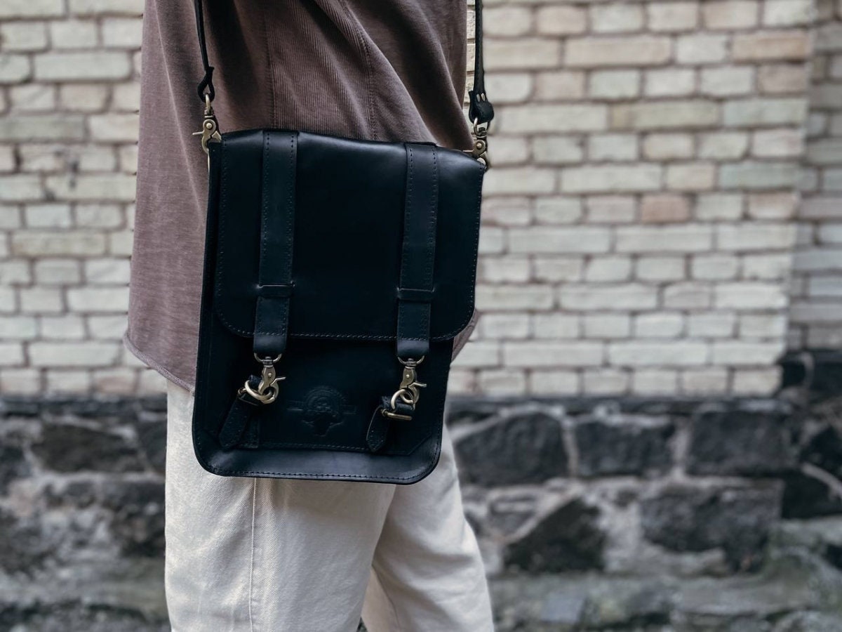 Dr martens 7 inch leather satchel etsy sales