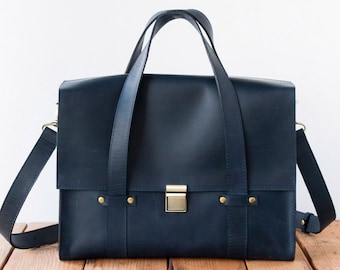 Laptop Handtas Aktentas, Office Business vintage echt leder Briefcase for mannen 14 inch laptop Schouder handtas Travel Messenger Bag Heren Dames Laptoptas mannen messenger schoudertas