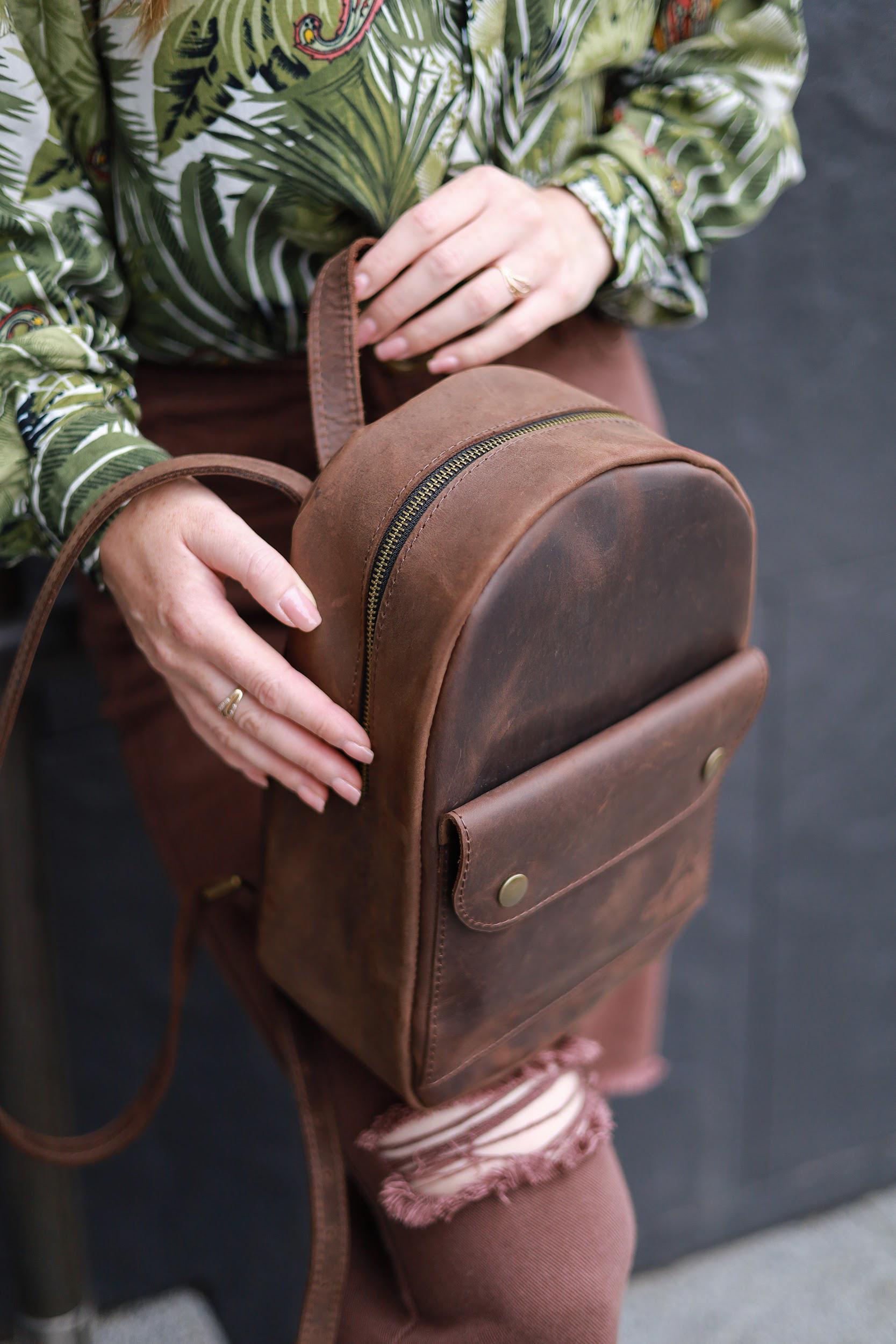 Elegant Small Burgundy Leather Backpack Purse Mini Leather Backpack Purse - Convertible Burgundy Women main image 2