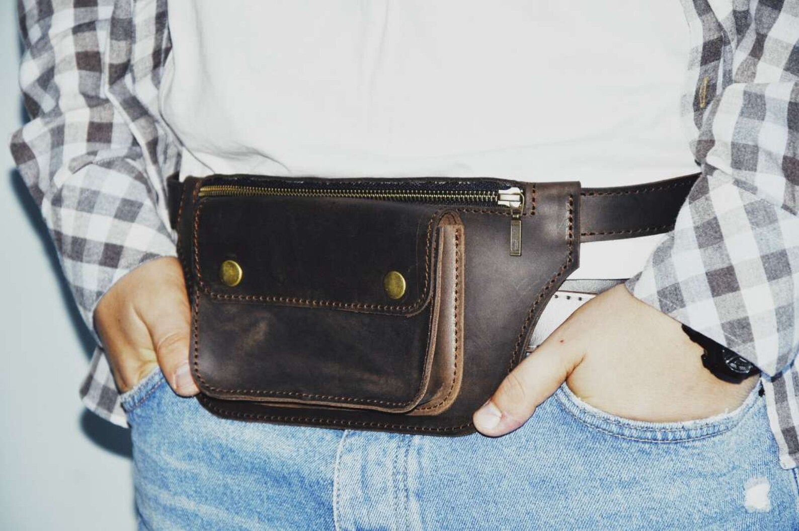small leather belt