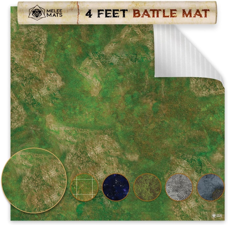 Wargaming Battle Mat, 48"x72" - Terrain for Warhammer 40K, Dungeons and Dragons, Tabletop RPG, Miniatures & Strategy Games image 3