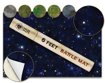 Wargaming Battle Mat, 48"x72" - Terrain for Warhammer 40K, Dungeons and Dragons, Tabletop RPG, Miniatures & Strategy Games