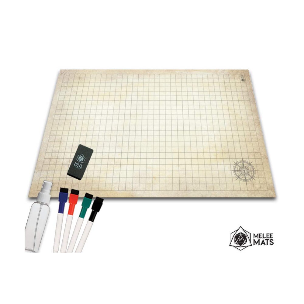Battle Grid Game Mat 24x36 Ultra Durable Polymer Material | Etsy