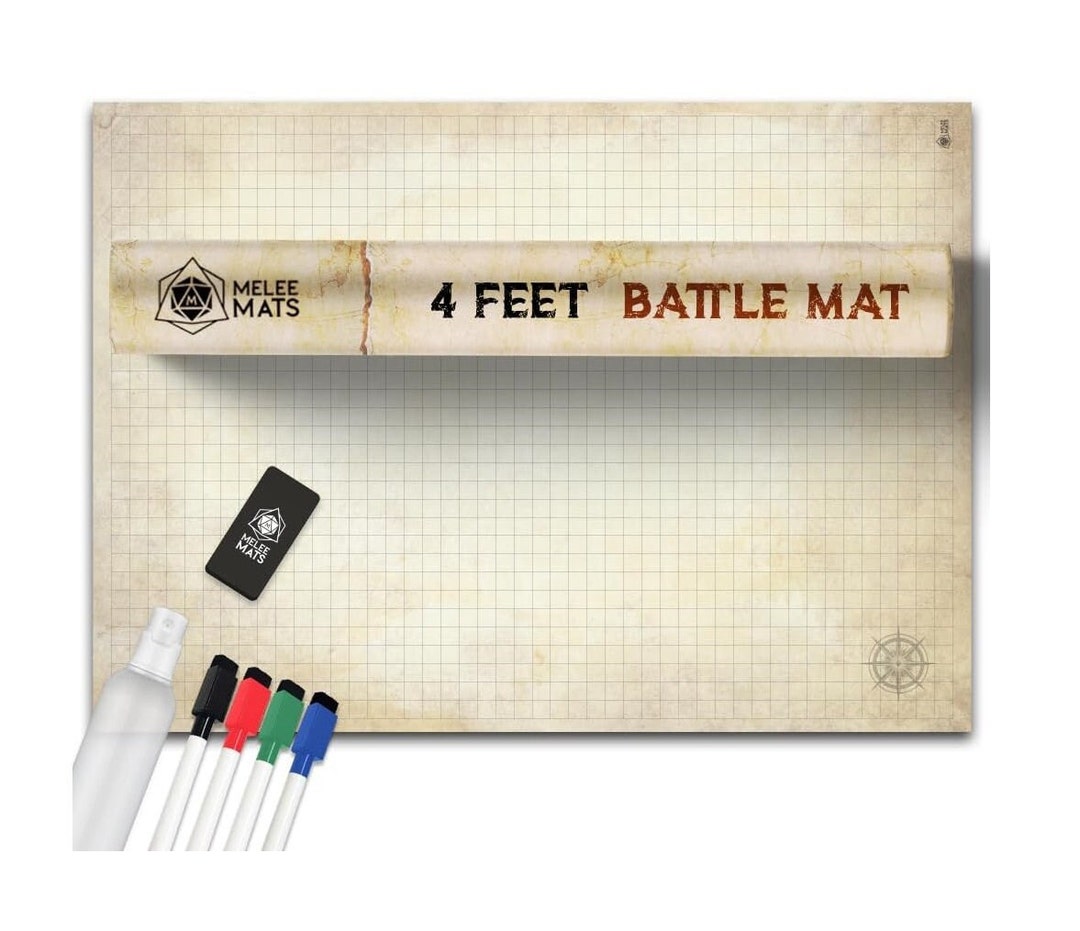 Dungeons and Dragons Gifts Dnd Map 5e Starter Kit 35 X 48, Dry Erase