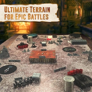 Wargaming Battle Mat, 48"x72" - Terrain for Warhammer 40K, Dungeons and Dragons, Tabletop RPG, Miniatures & Strategy Games image 7