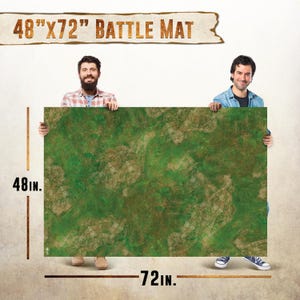 Wargaming Battle Mat, 48"x72" - Terrain for Warhammer 40K, Dungeons and Dragons, Tabletop RPG, Miniatures & Strategy Games 48x72