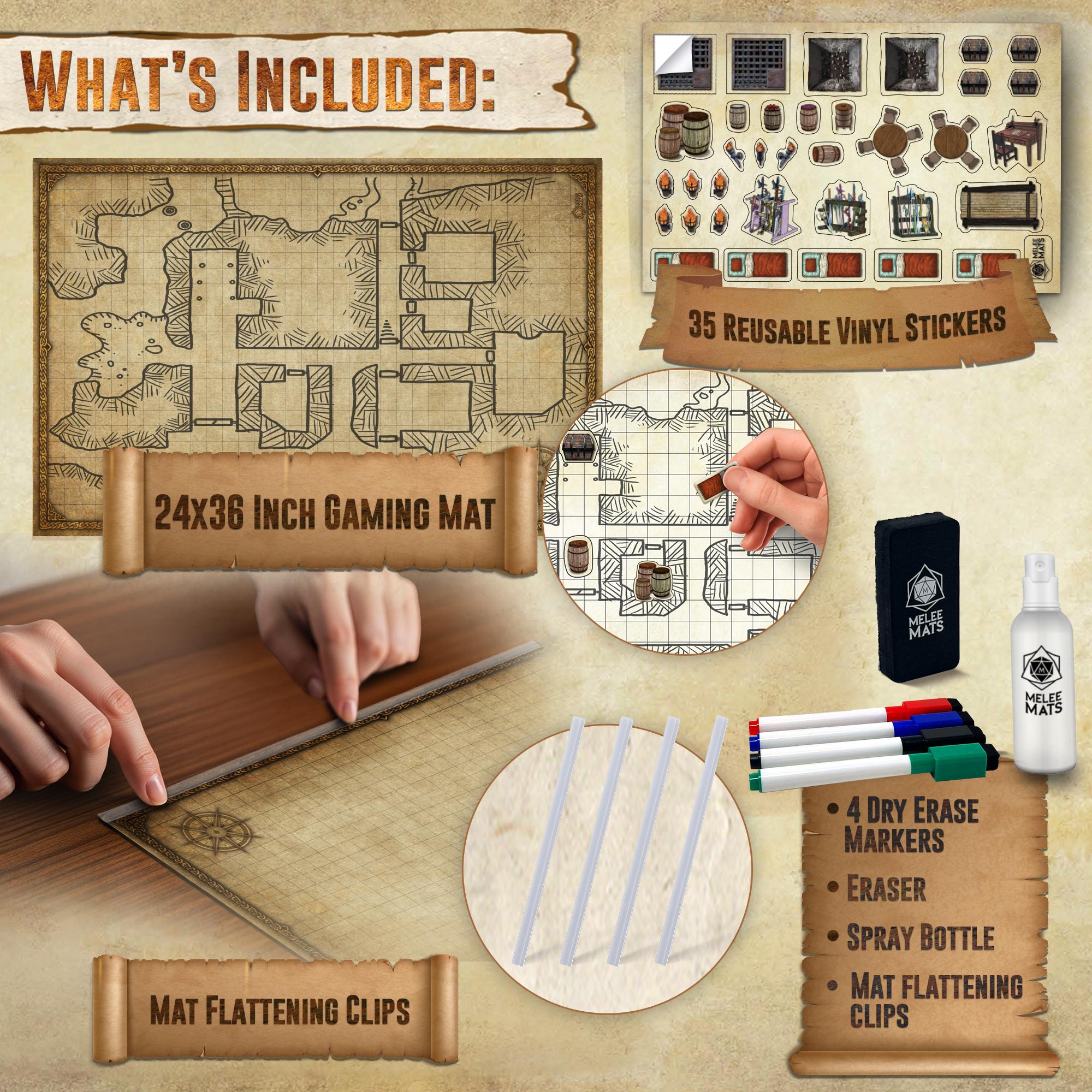 Dnd Map Set Dungeons and Dragons Battle Map Set - 24