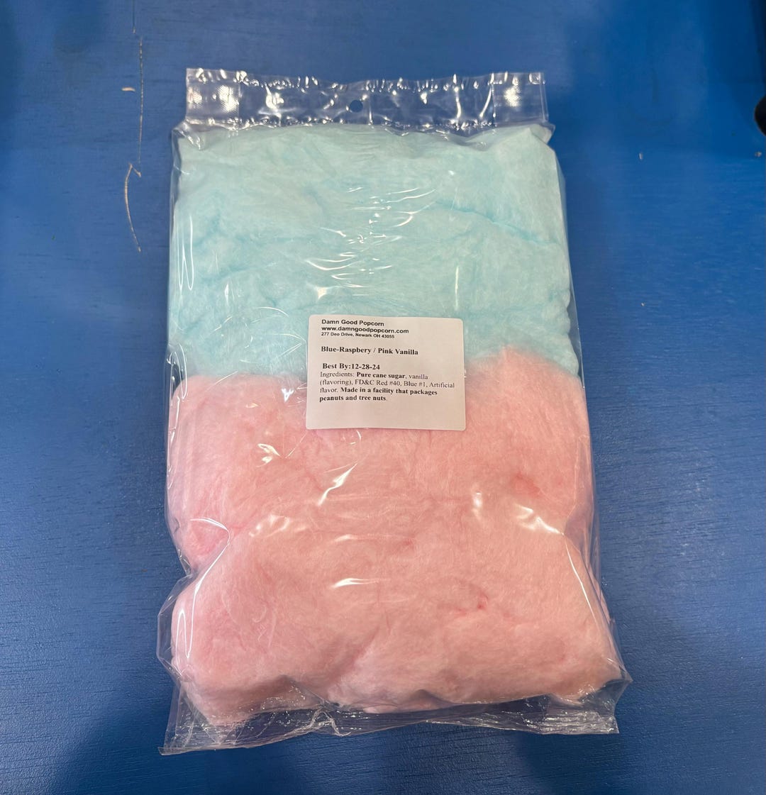 Buy Freshly Made Cotton Candy: Double Bag, Pick Your Flavor