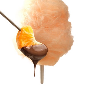 1 Double Bag of Orange Chocolate Cotton Candy Christmas Cotton Candy