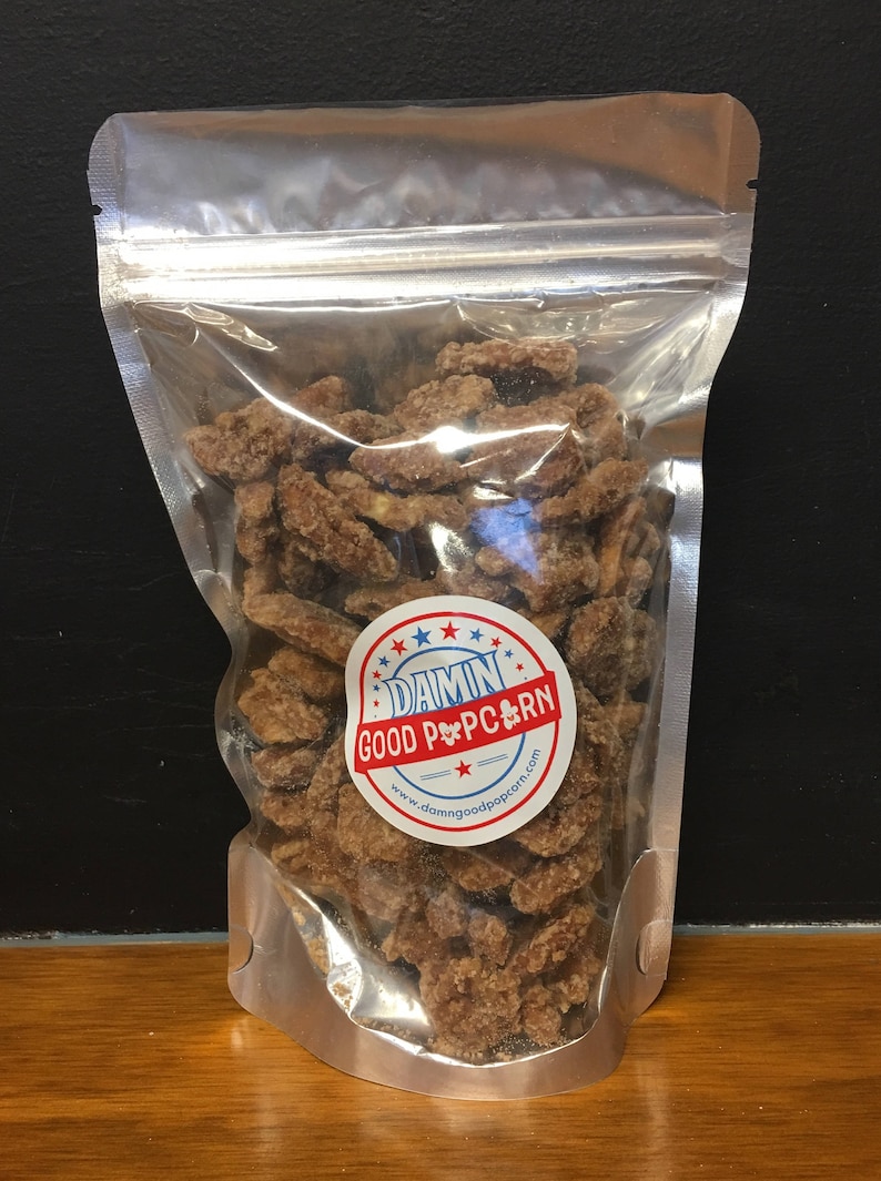 Frosted Cinnamon Sugar Vanilla Pecans 8 Ounces Candied Pecans Etsy