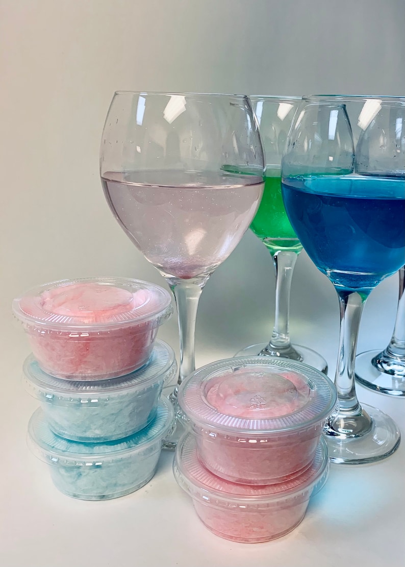 12 Mystery Cotton Candy Glitter Bombs for Drinks Mystery