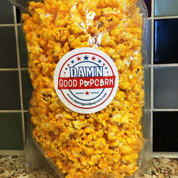 Hotter Then Hell Habanero Cheese Popcorn Large 7 oz Bag