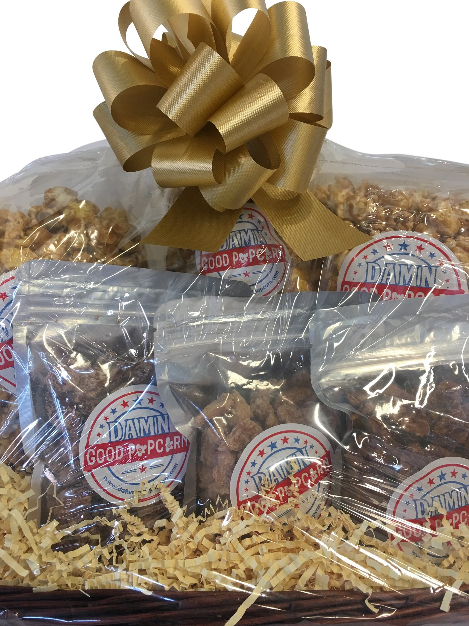 Nut Lovers Gift Basket Caramel Cashew Caramel Pecan Popcorn Etsy