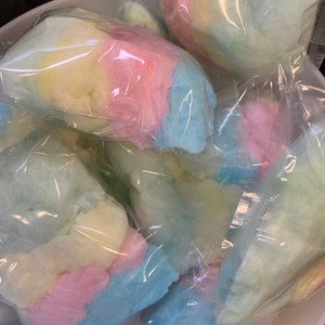 12 Small Bags of Rainbow Unicorn Cotton Candy Birthday Party Favors image 4