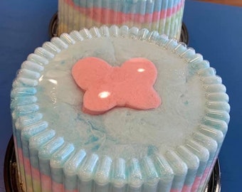 8" Cotton Candy Rainbow Cake Cotton Candy Birthday Cake