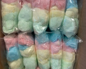 12 Small Bags of Rainbow Unicorn Cotton Candy Birthday Party Favors