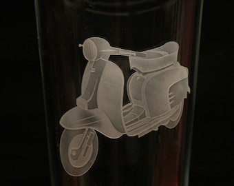 Lambretta Scooter Motorcycle Bike Engraved Pint Glass Gift Present