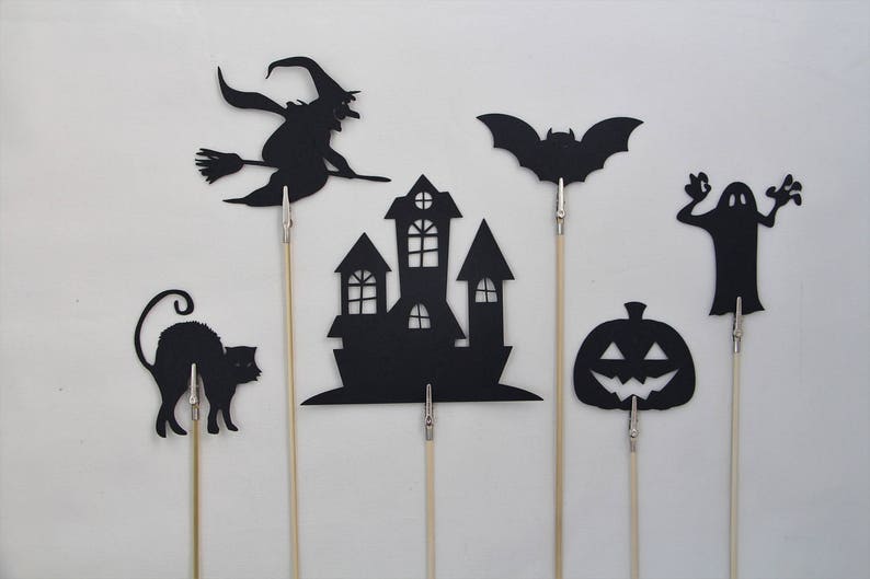 Halloween Shadow Puppets Etsy