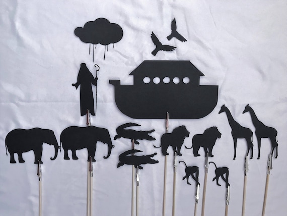 Bijbelverhaal Shadow Puppets noah's ark | Etsy Noah's ark trui | Etsy