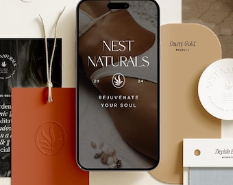 Kit de marca semipersonalizado Naturals // Paquete de marca prediseñado