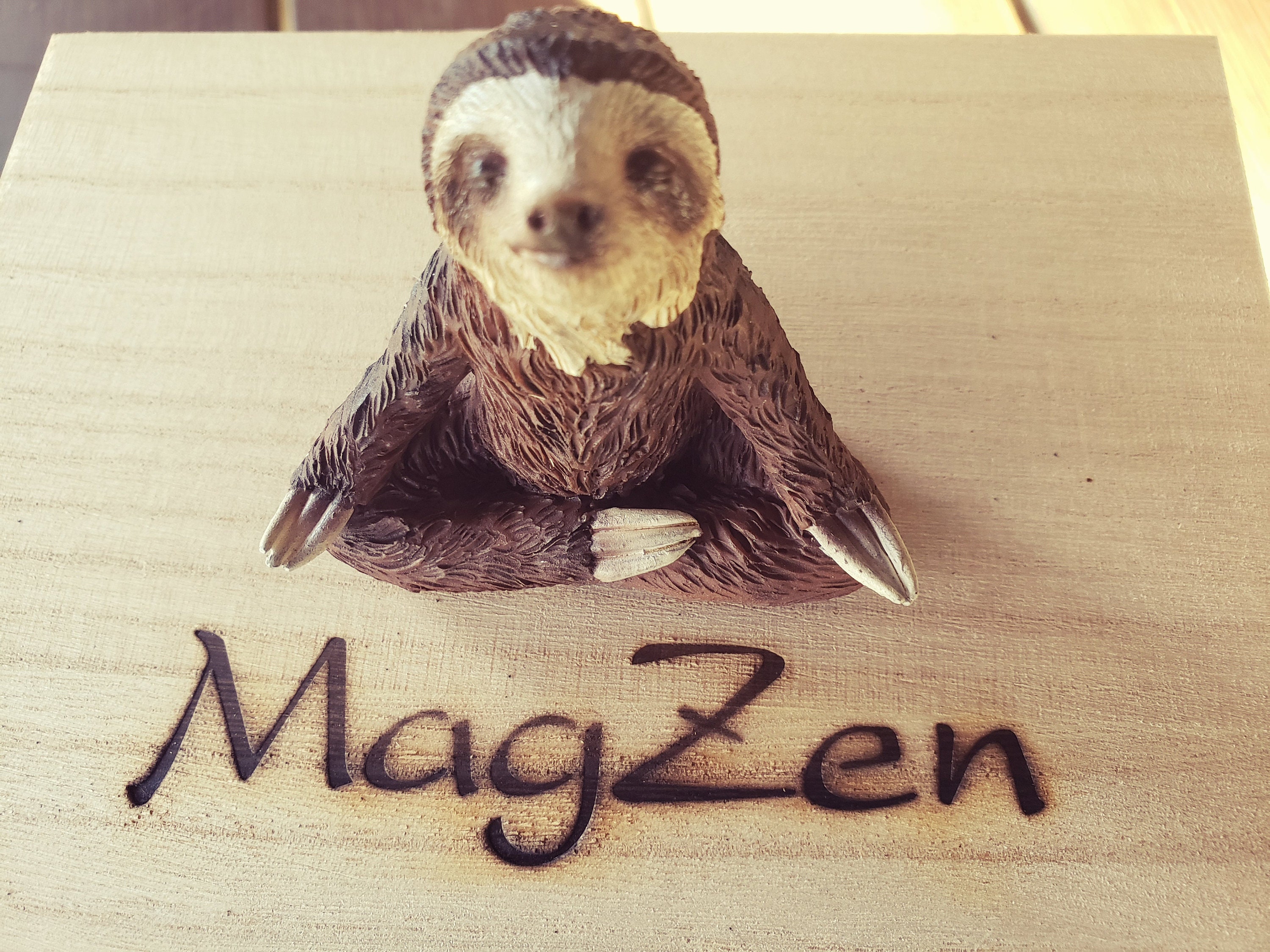 Meditating Sloth Zen Garden Zen Box Etsy