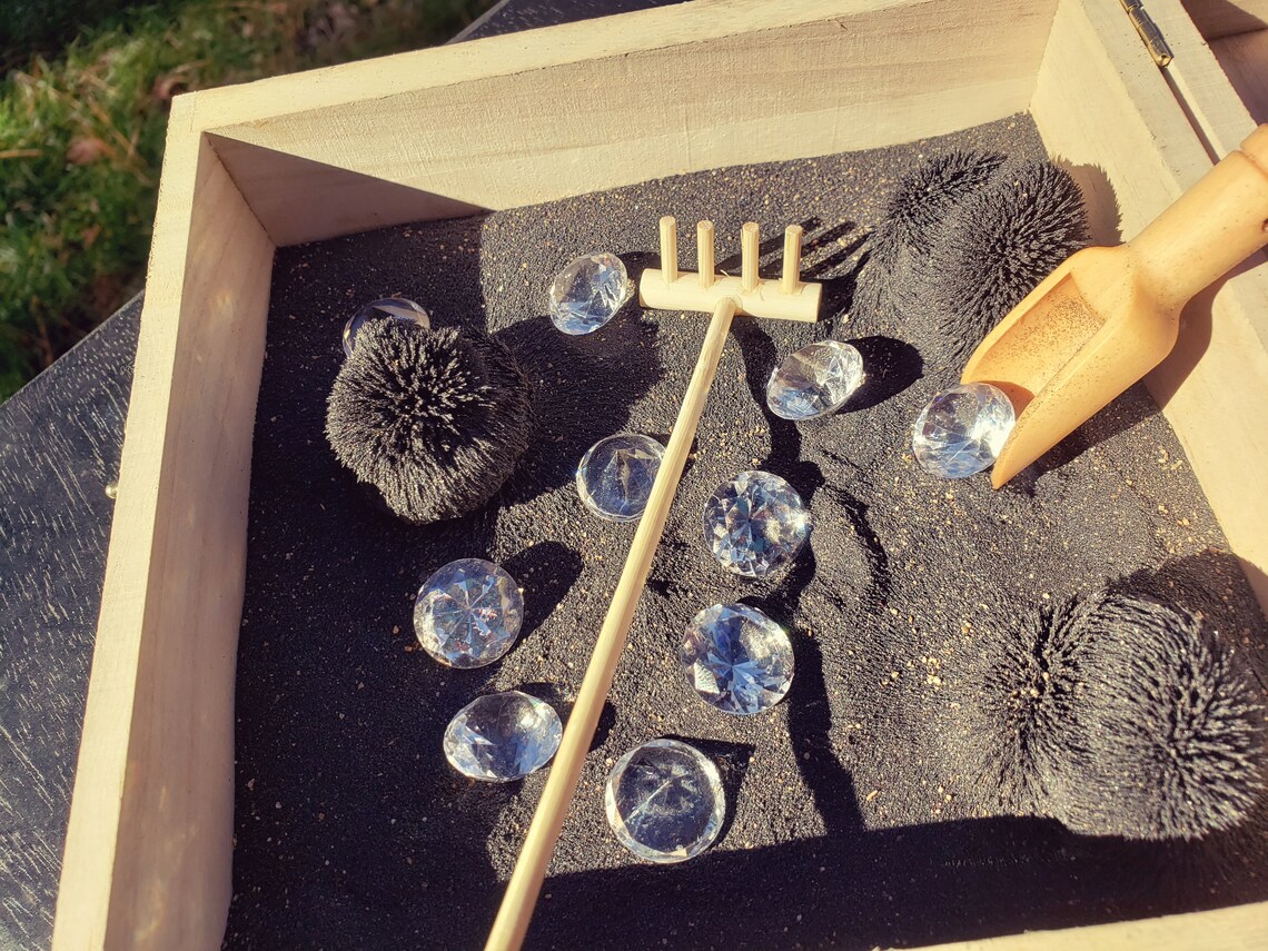 Unique Zen Garden Zen Box with Diamonds Etsy