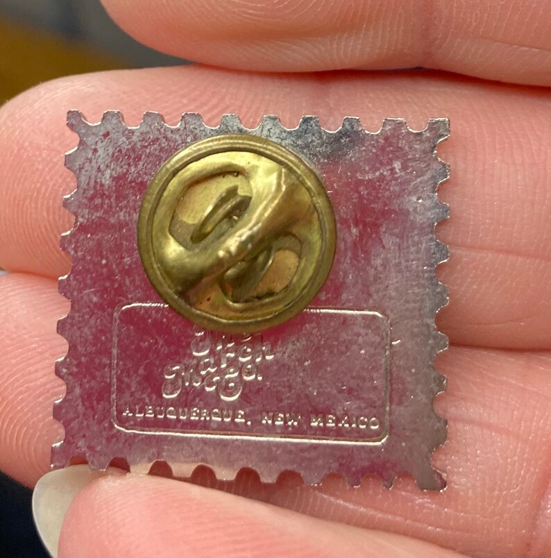 24 Cents Postage Stamp Upside Down Plane Lapel Pin Sweater Jacket Hat