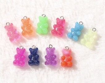Marcadores de punto Gummi Bear hecho a mano para Tejer Y Crochet Conjunto de 6
