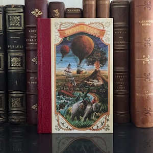 Vintage illustrated book in French by Jules Verne &quot;Une Ville Flottante&quot; (A Floating City) edition Famot 1979
