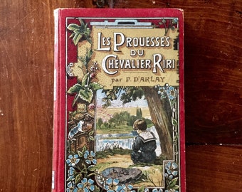 Very rare antique book in French "Les Prouesses du Chevalier Riri" by P. d'Arlay 1905 Desclée de Brouwer