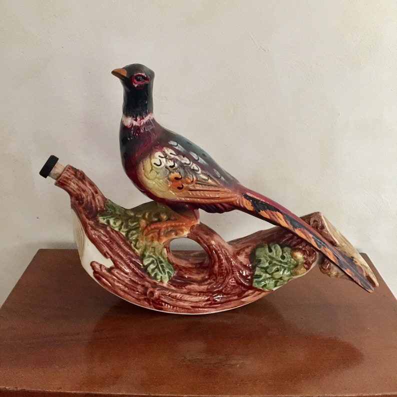 Charming antique ceramic liquor bottle from France handmade Etsy