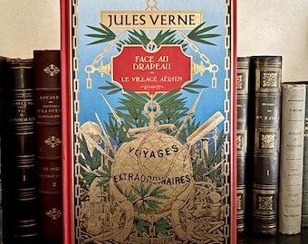 フランス語のヴィンテージ本『De la Terre à la Lune』（地球から月